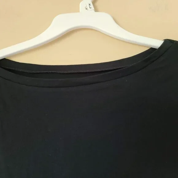 A New Day Women's Long Sleeve Boat Neck T-Shirt - Size XL, Black - Picture 5 of 5